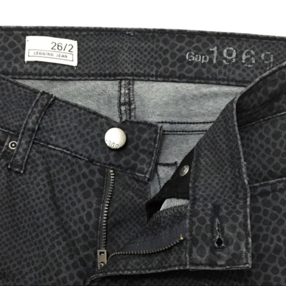 Gap legging skinny jeans snake grey animal print - Picture 4 of 8